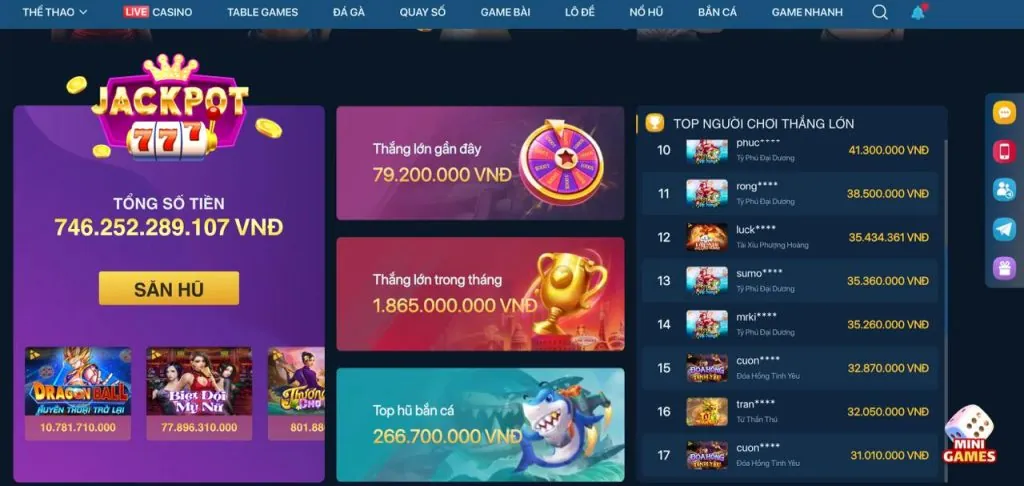Bước 3: Nhận khuyến mãi 8k bet và chọn trò chơi